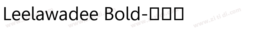 Leelawadee Bold字体转换